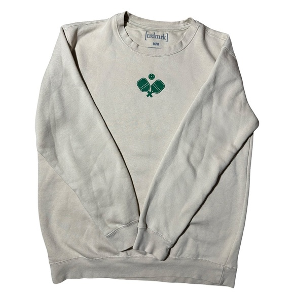 Cream TRDMRK Pickleball Sweatshirt Size Medium - Picture 3 of 4
